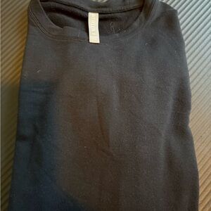 Athleta Classic Black Crew Neck Luxe Sweatshirt
